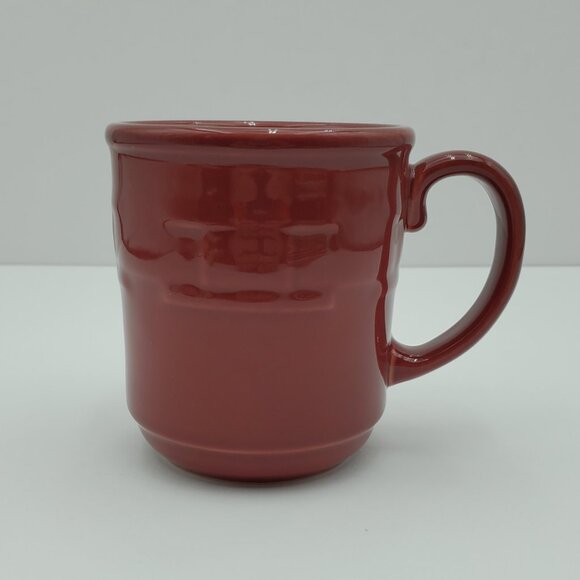 Longaberger Woven Traditions Paprika Mug Paprika Red Pottery Coffee Mug - Picture 2 of 5